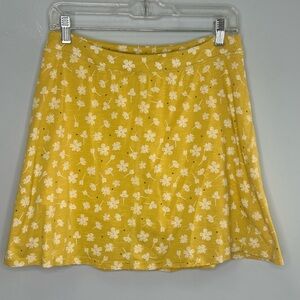 SOLD! SOLDToad & Co Women’s Yellow Jersey Floral Selena Skirt With Shorts Skort